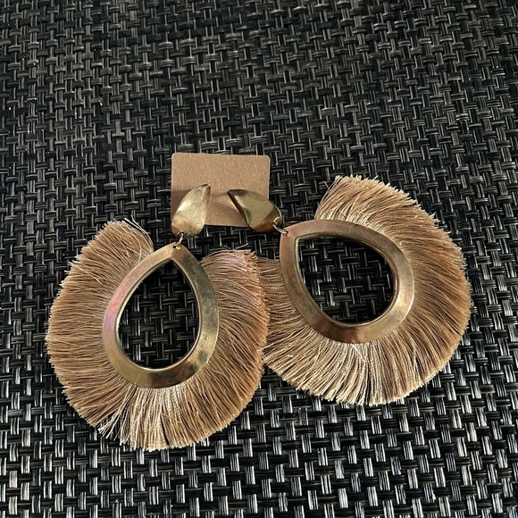 2 Pair Tassel Hoop Earrings - Picture 2 of 8